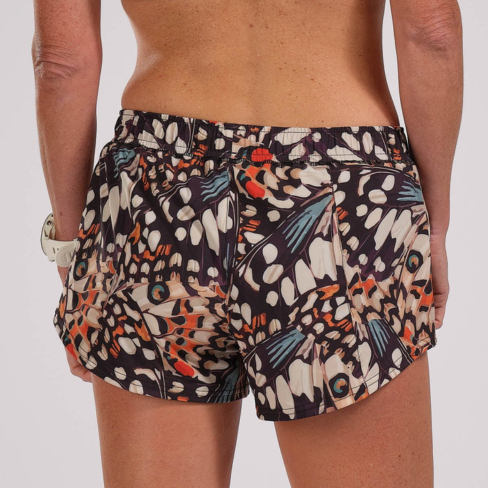 Zoot Sports RUN BOTTOMS WOMENS LTD RUN 3" CLASSIC SHORT - BUTTERFLY