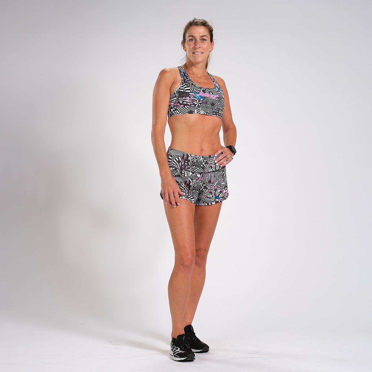 Zoot Sports RUN BOTTOMS WOMENS LTD RUN 3" SHORT - AMERICAN REBEL