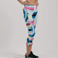 Zoot Sports RUN BOTTOMS WOMENS LTD RUN PULSE CAPRI - RIVIERA