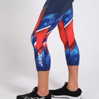 Zoot Sports RUN BOTTOMS WOMENS LTD RUN PULSE CAPRI - TEAM USA