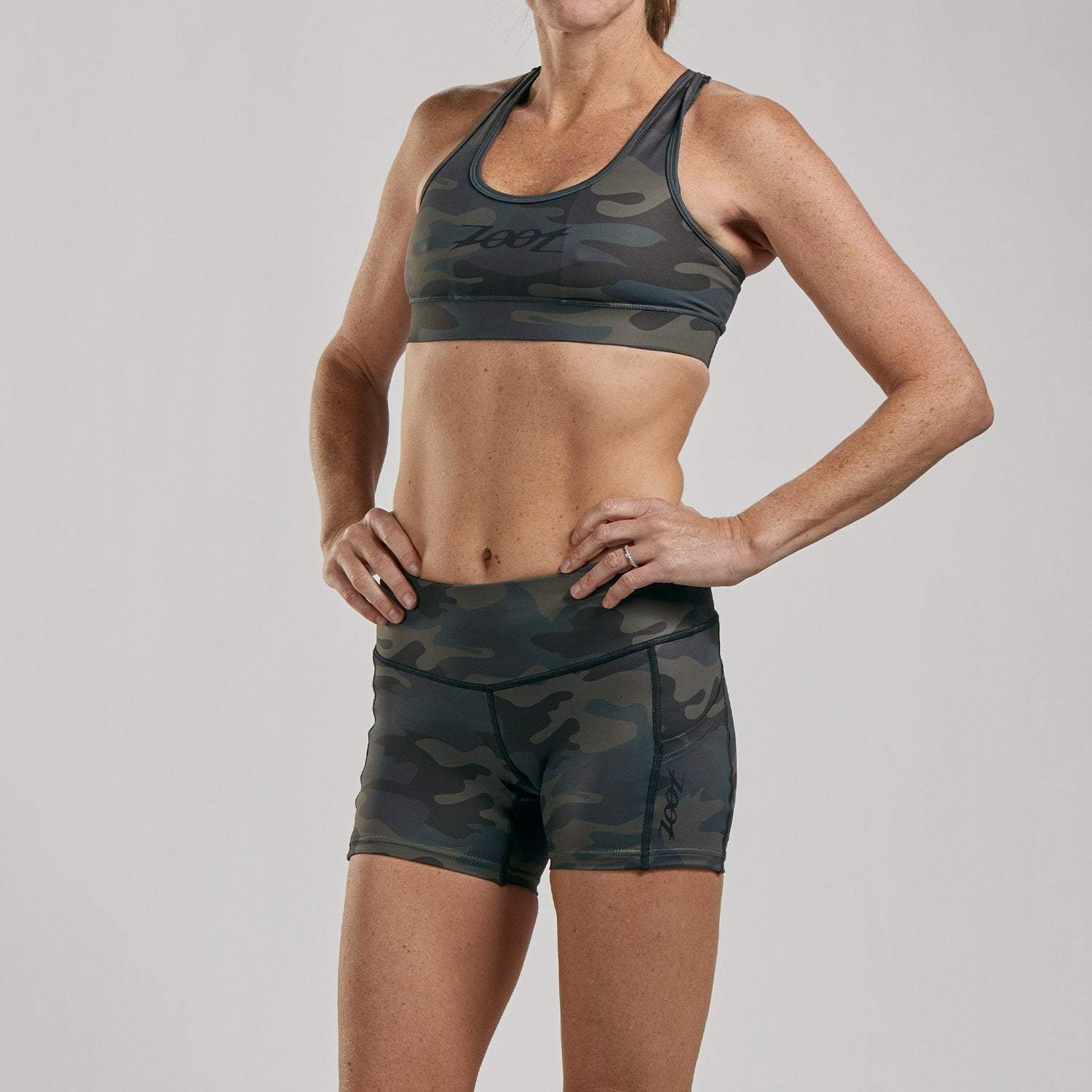 Zoot Sports RUN BOTTOMS WOMENS LTD RUN PULSE SHORT - KONA CAMO