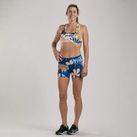 Zoot Sports RUN BOTTOMS WOMENS LTD RUN PULSE SHORT - PARADISE