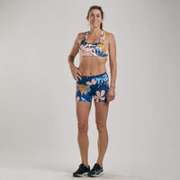 Zoot Sports RUN BOTTOMS WOMENS LTD RUN PULSE SHORT - PARADISE
