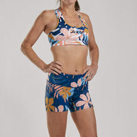 Zoot Sports RUN BOTTOMS WOMENS LTD RUN PULSE SHORT - PARADISE