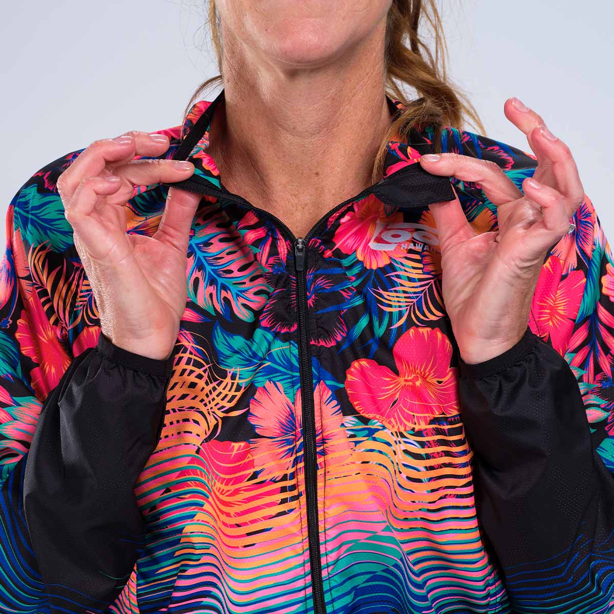 Windbreaker Floral Running Jacket Nike Running Jacket Women Small
