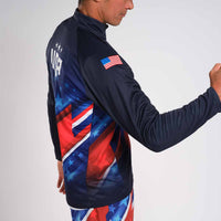 Zoot Sports RUN TOPS MENS LTD RUN THERMO HALF ZIP - TEAM USA