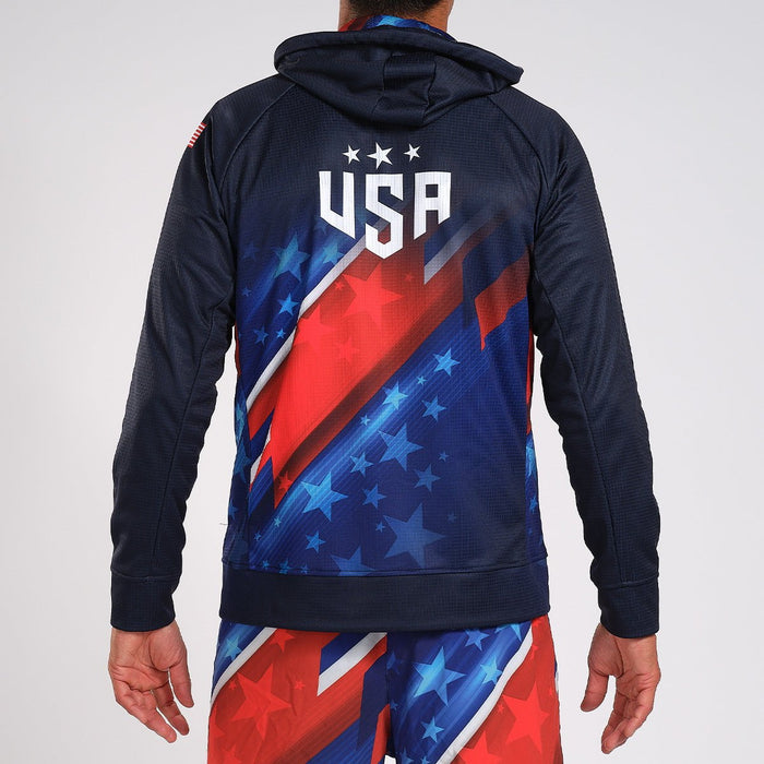 Zoot Sports RUN TOPS MENS LTD RUN THERMO HOODIE - TEAM USA