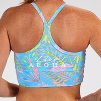 Zoot Sports RUN TOPS WOMENS LTD RUN CROP - LIVE ALOHA