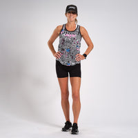 Zoot Sports RUN TOPS WOMENS LTD RUN SINGLET - AMERICAN REBEL