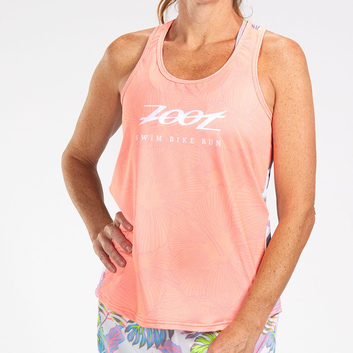 Zoot Sports RUN TOPS WOMENS LTD RUN SINGLET - LIVE ALOHA