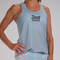 Zoot Sports RUN TOPS WOMENS LTD RUN SINGLET - RACE DIVISION BLUE