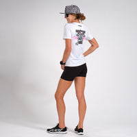 Zoot Sports RUN TOPS WOMENS LTD RUN TEE - WHITE REBEL