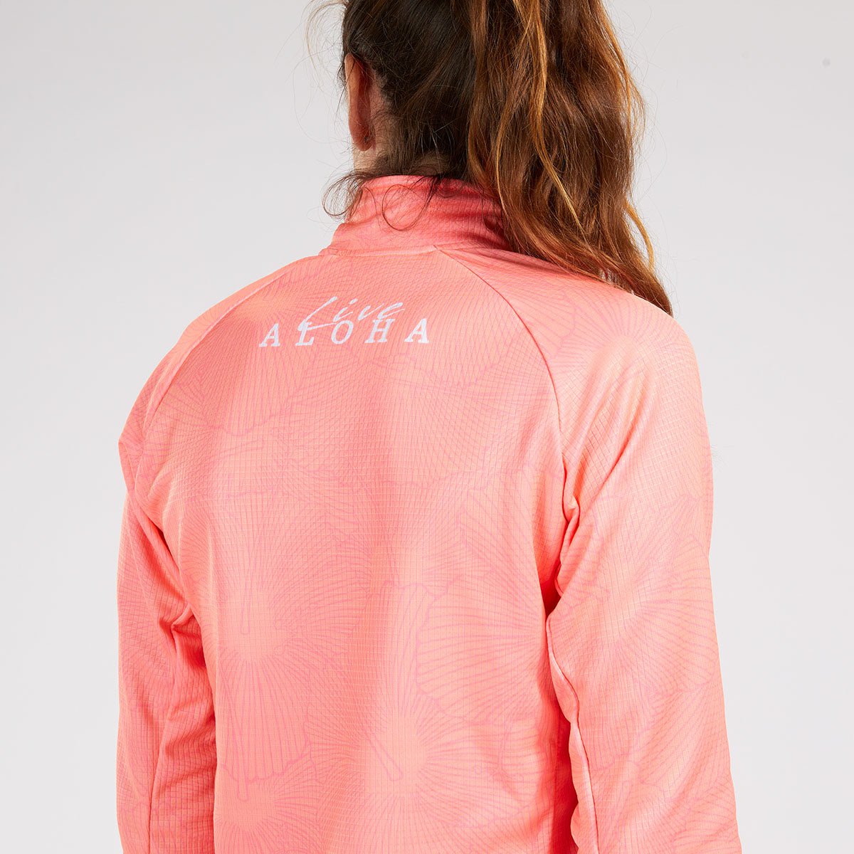Zoot Sports RUN TOPS WOMENS LTD RUN THERMO HALF ZIP - LIVE ALOHA