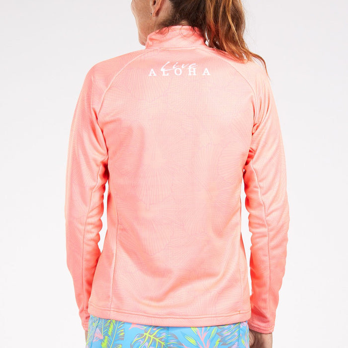 Zoot Sports RUN TOPS WOMENS LTD RUN THERMO HALF ZIP - LIVE ALOHA