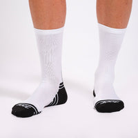 Zoot Sports SOCKS Unisex 6" Sock- White/Black