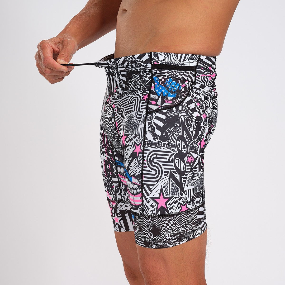 Zoot Sports TRI BOTTOMS MENS LTD TRI 7" SHORT - AMERICAN REBEL
