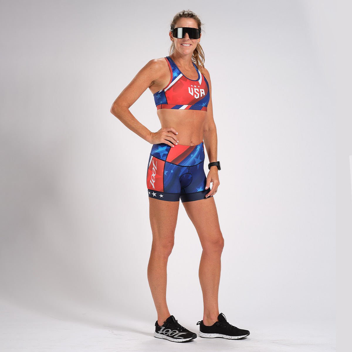 Zoot Sports TRI BOTTOMS WOMENS LTD TRI 4" SHORT - TEAM USA