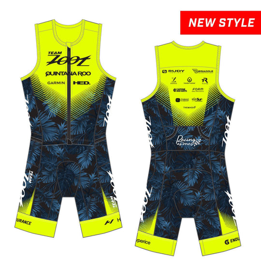 Men's Ltd Fz Slvs Racesuit - Team Zoot 2023