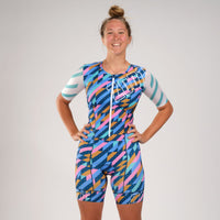 Zoot Sports TRI RACESUITS Women's LTD Tri Aero Fz Racesuit - Unbreakable