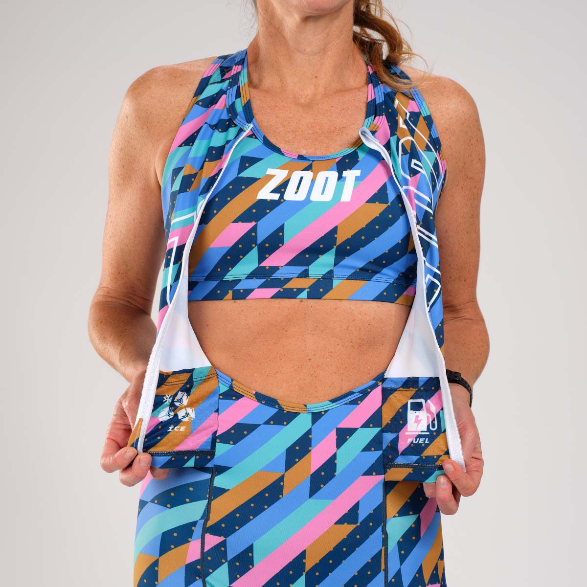Zoot Sports TRI RACESUITS Women's LTD Tri Slvs Fz Racesuit - Unbreakable