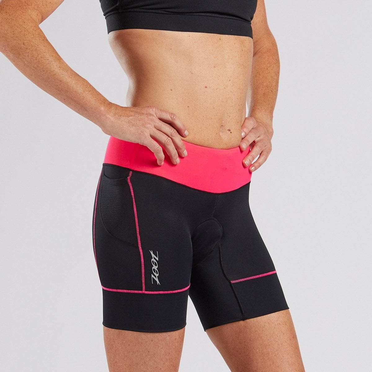 Zoot Sports TRI SHORTS WOMENS CORE TRI 6" SHORT - NEON PINK (BLUSH)