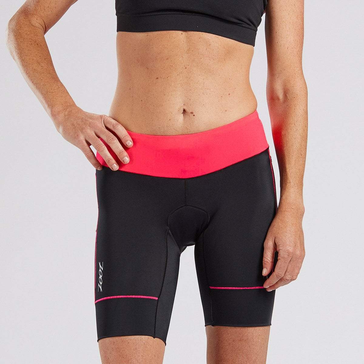 Zoot Sports TRI SHORTS WOMENS CORE TRI 8" SHORT - NEON PINK (BLUSH)