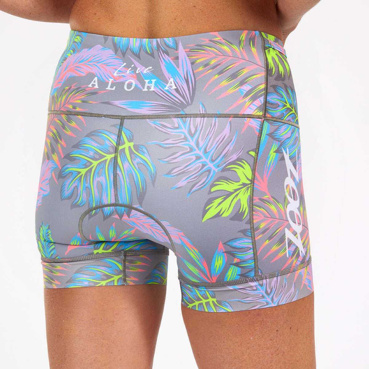 Zoot Sports TRI SHORTS WOMENS LTD TRI 4" SHORT - LIVE ALOHA