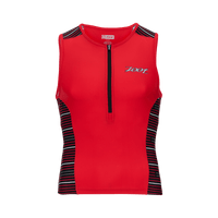 Zoot Sports TRI TOPS SMALL / RED JETTY MENS PERFORMANCE TRI TANK - RED JETTY