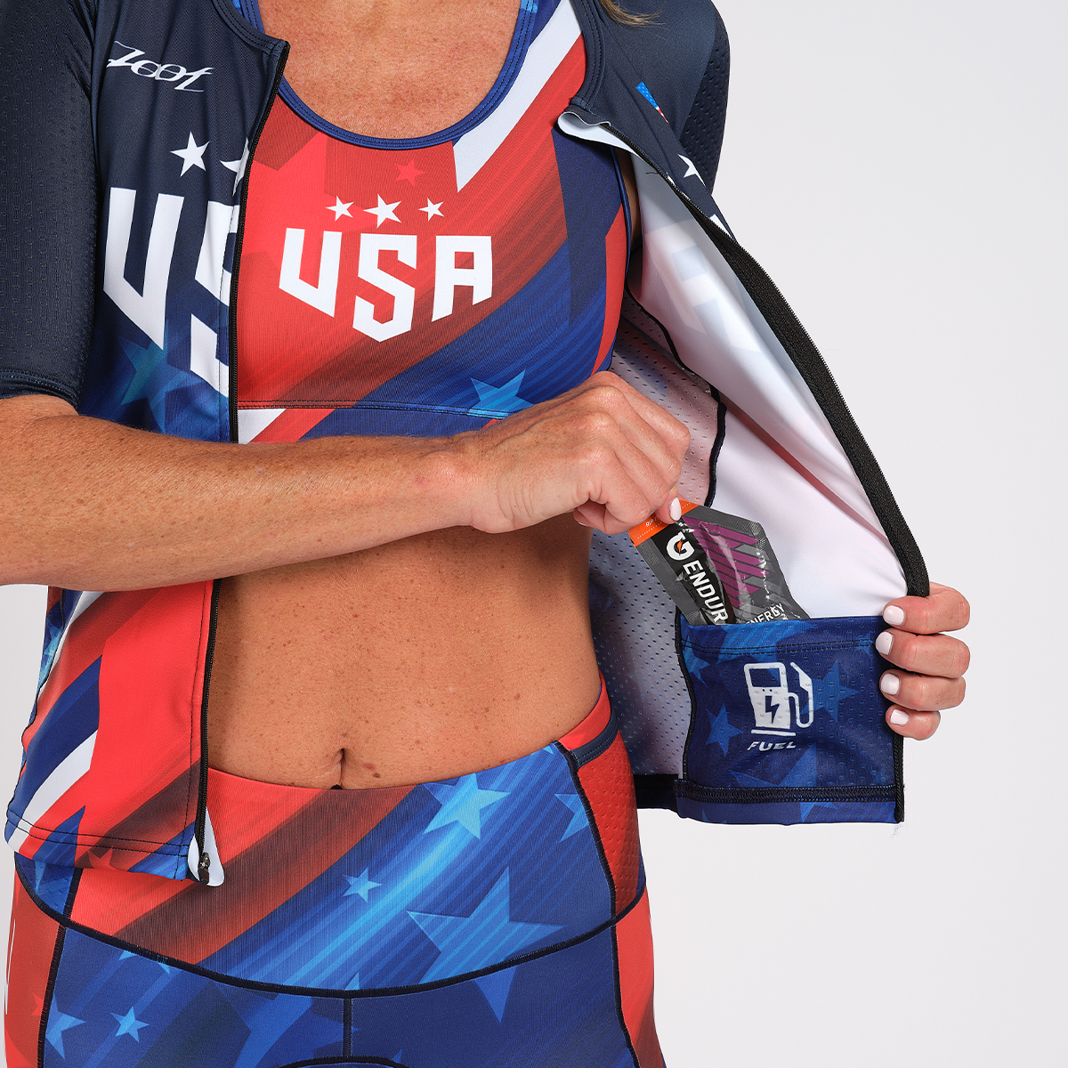 Zoot Sports TRI TOPS WOMENS LTD TRI AERO JERSEY - TEAM USA