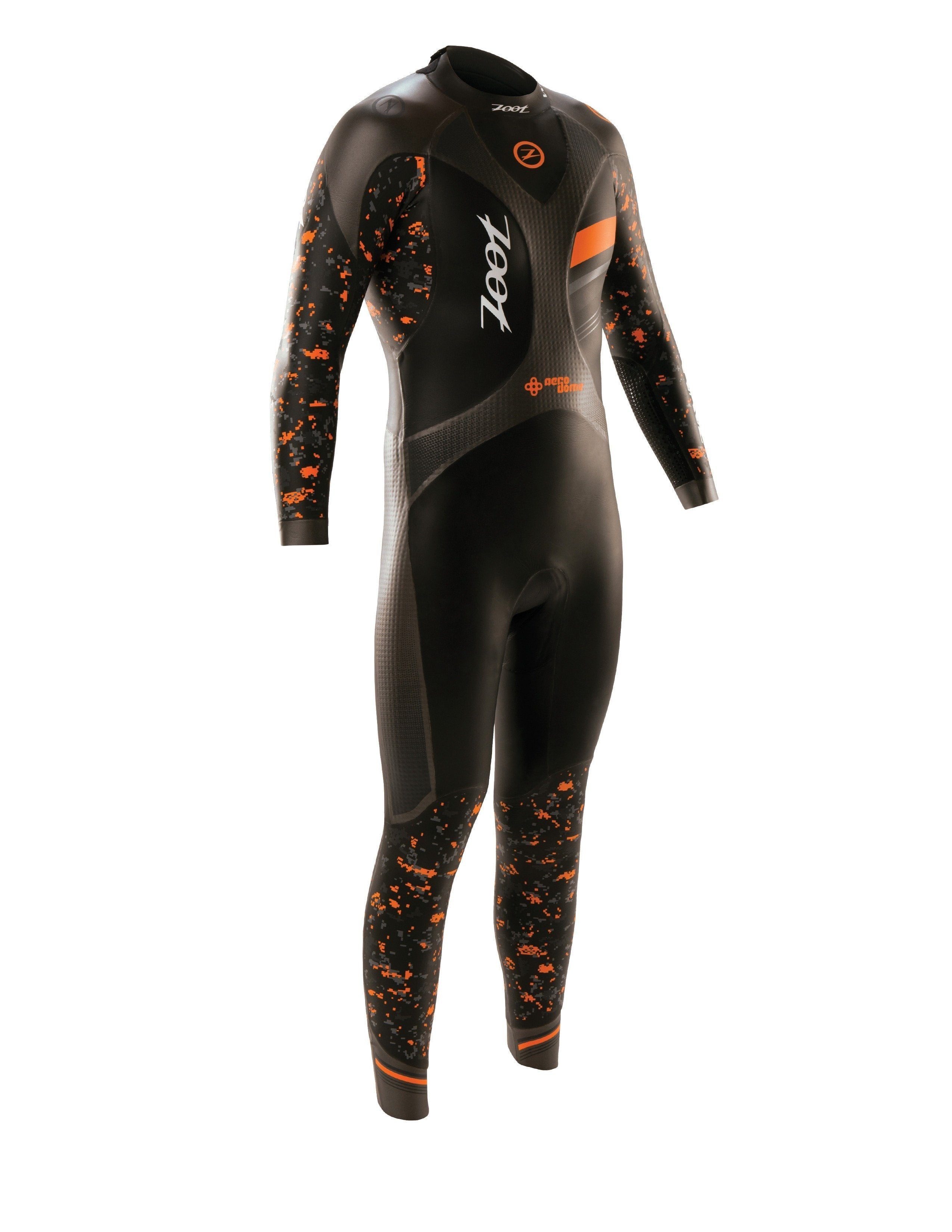 Men's Wave 3 Wetsuit - Black/Hi Viz Orange