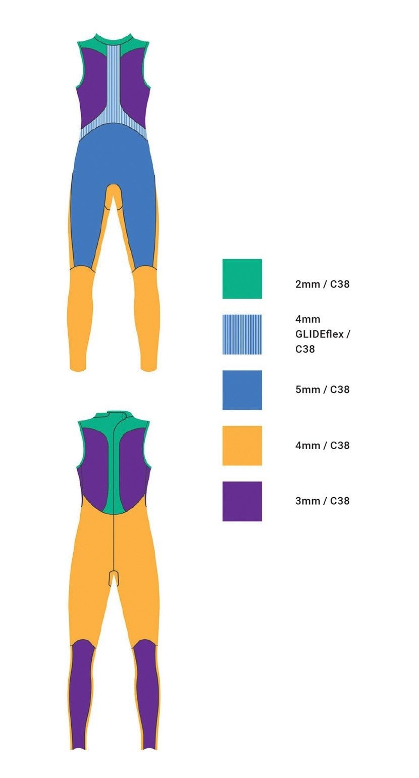 Men's Wave 1.0 Sleeveless Wetsuit - Black/White